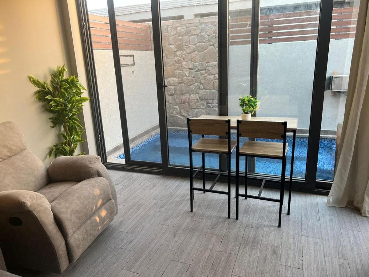 2BR Twin House With Private Heated Pool at El-Gouna -Seperate 1Bedroom & Seperate Guest studio