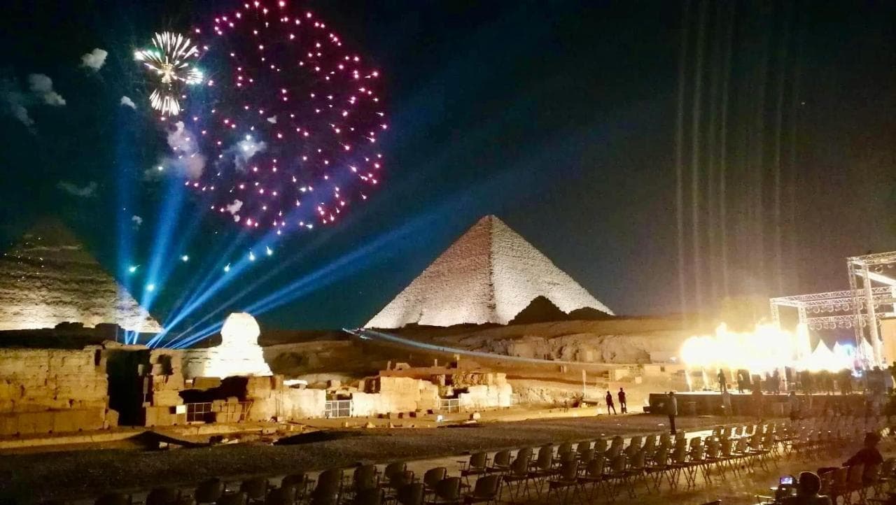 Anubis kingdom pyramids view
