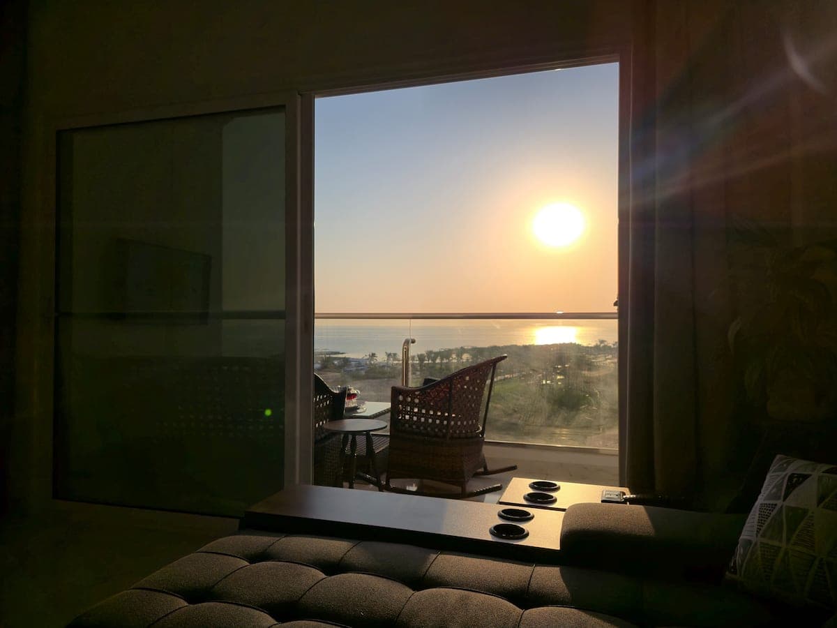 Panoramic sea view with rooftop pool